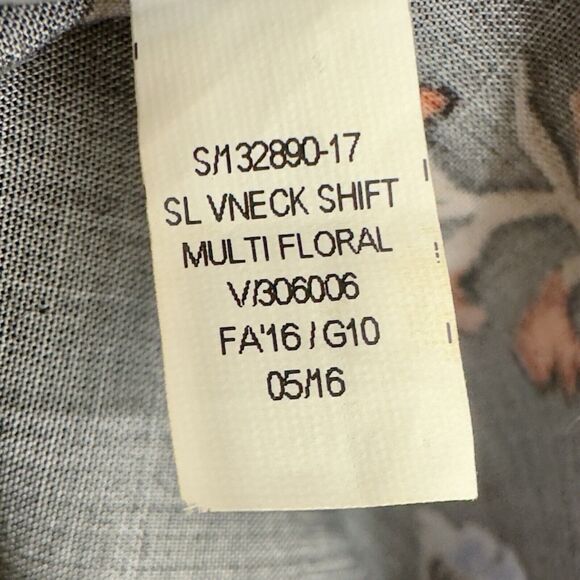 Old Navy Dark Cottage Shift Dress XL Y2K Black Floral Fairy Grunge Flowy - Picture 12 of 13